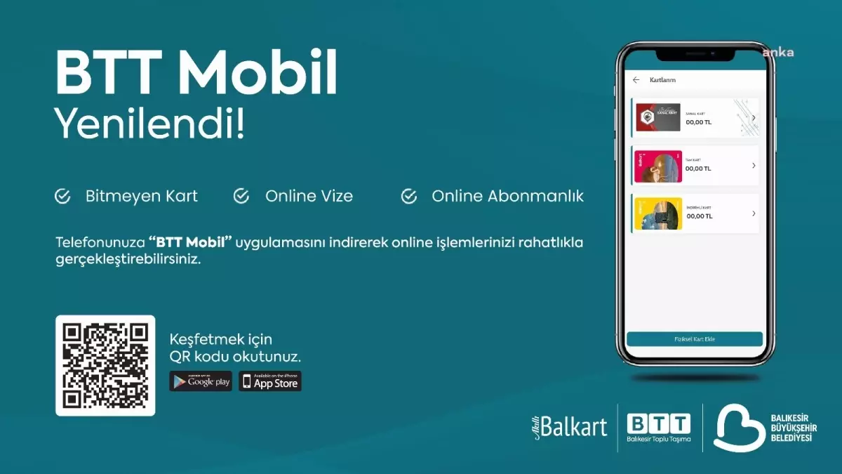 Balıkesir’de BTT Mobil Uygulaması Yenilendi